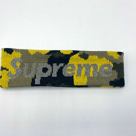 new era x supreme headband